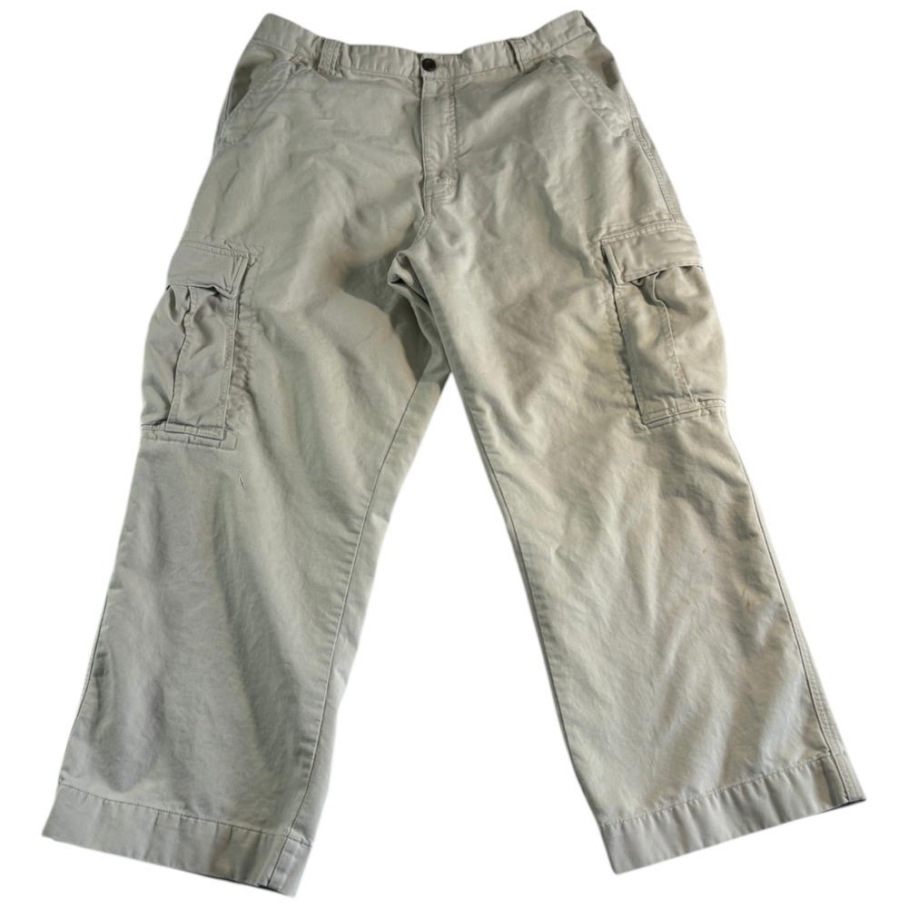 OshKosh Bgosh Cargo Pants Mens 36/30 (34.5x28) Beige Straight‎ Leg Hiking